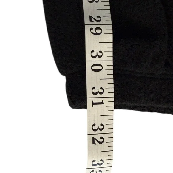 LESET Teddy Jogger Black Fleece Textured Sweatpants Made in USA XS LB091A-TEDDY - Picture 8 of 8